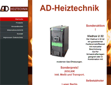 Tablet Screenshot of guss-heizkessel.de